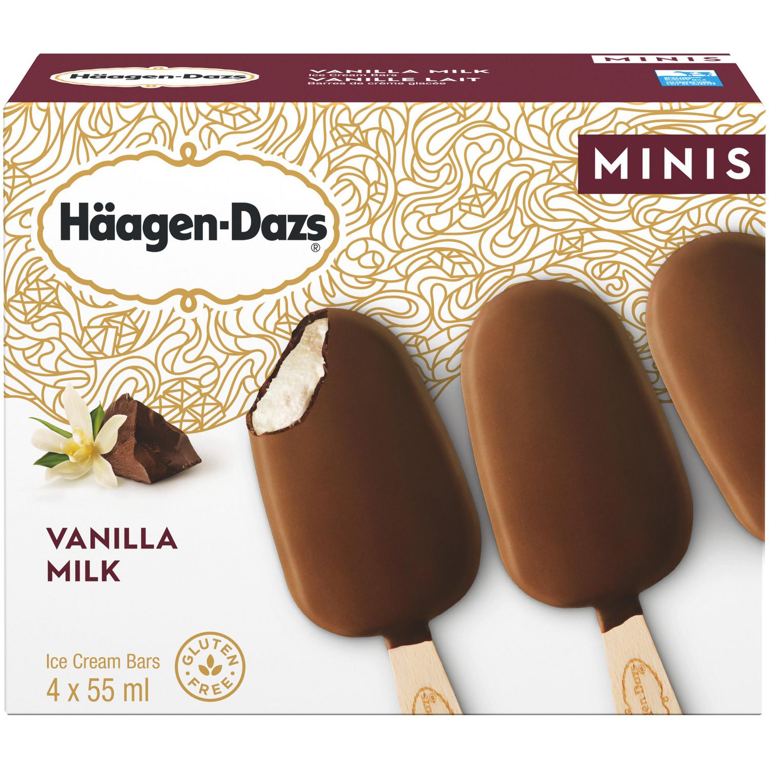 HÄAGENDAZS® Miniatures Vanilla Milk Ice Cream Bars Walmart Canada