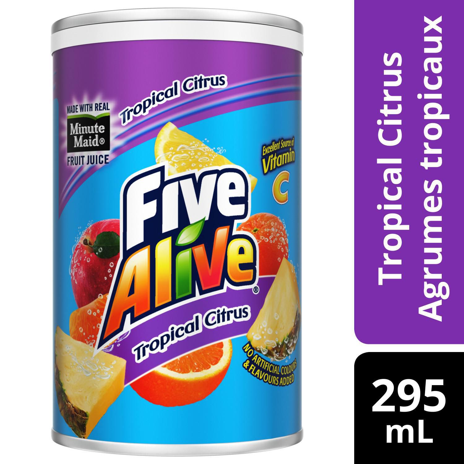 Minute Maid Five Alive Tropical Citrus Fruit Juice Walmart Canada