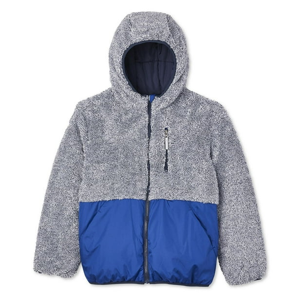 Patterned fleece jacket - Light grey marl/Cars - Kids