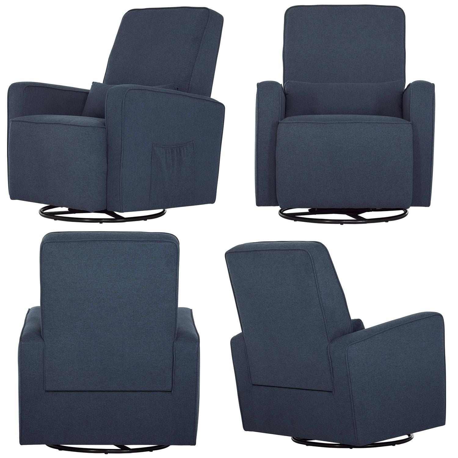 Navy blue clearance glider and ottoman