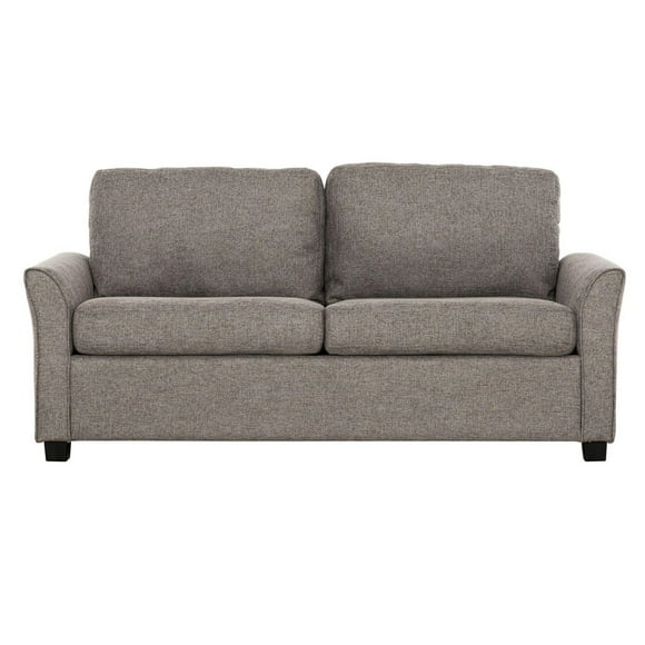 Honor Causeuse convertible de 72 po avec sofa-lit, ports USB, gris foncé
