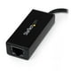 StarTech Adaptateur réseau USB 3.0 vers Gigabit Ethernet NIC - 10/100/1000 Mb/s - M/F - Noir – image 2 sur 3