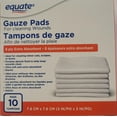 thumbnail image 1 of Equate Tampons de gaze , 7.5 cm x 7.5 cm, 1 of 2