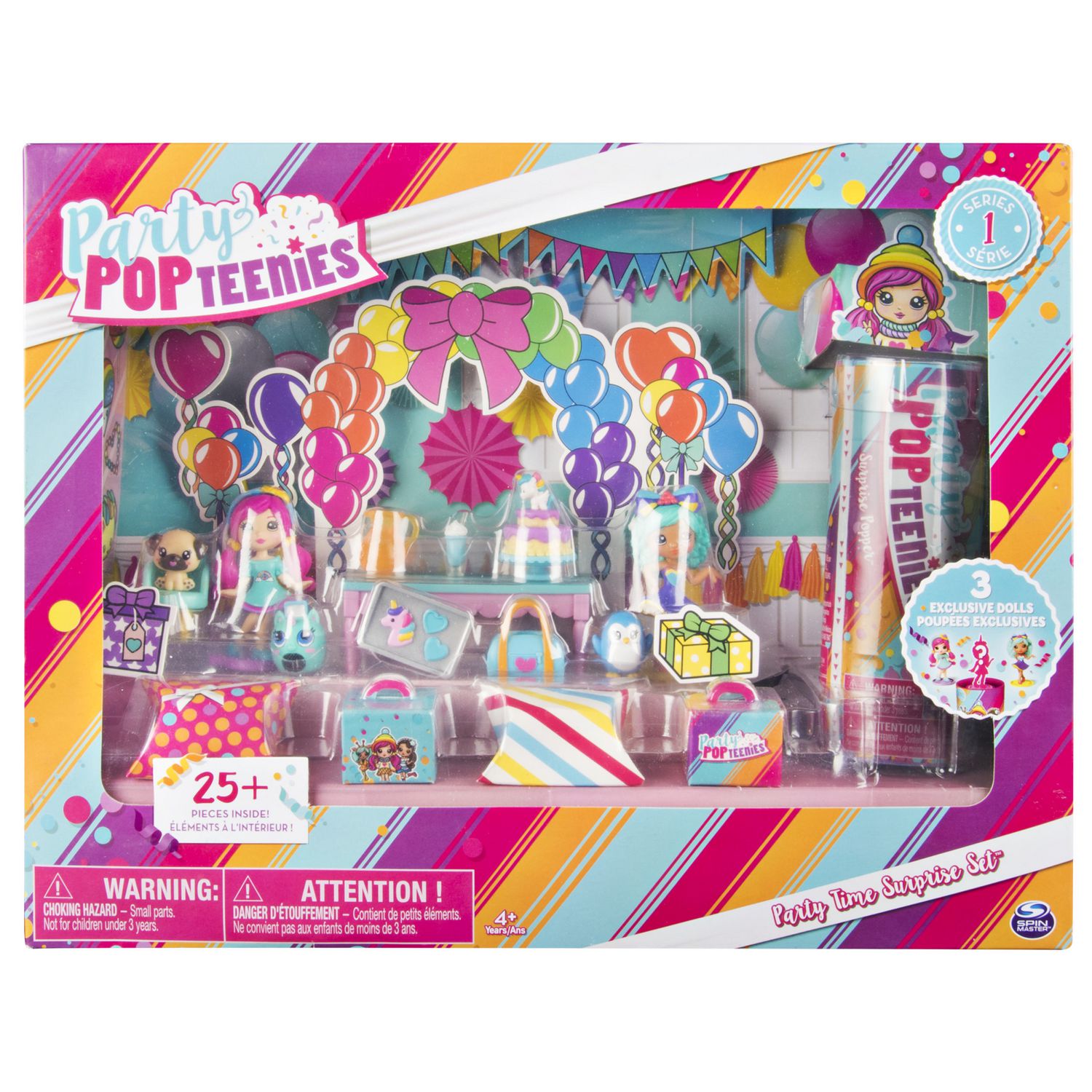 New Girl's Party Popteenies Party Time Baby Surprise Set Toys For Kids Children 