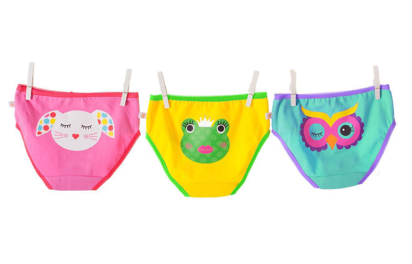 Zoocchini - Organic Cotton Toddler Girls Underwear Calypso Multi