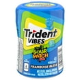 thumbnail image 2 of Trident Vibes Sour Patch Kids Blue Raspberry Sugar Free Gum, 40 Piece Bottle, 2 of 5
