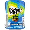 thumbnail image 3 of Trident Vibes Sour Patch Kids Blue Raspberry Sugar Free Gum, 40 Piece Bottle, 3 of 5