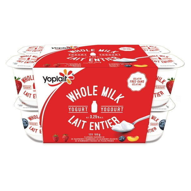 Yoplait Whole Milk Yogurt Strawberry/Raspberry/Blueberry/Peach