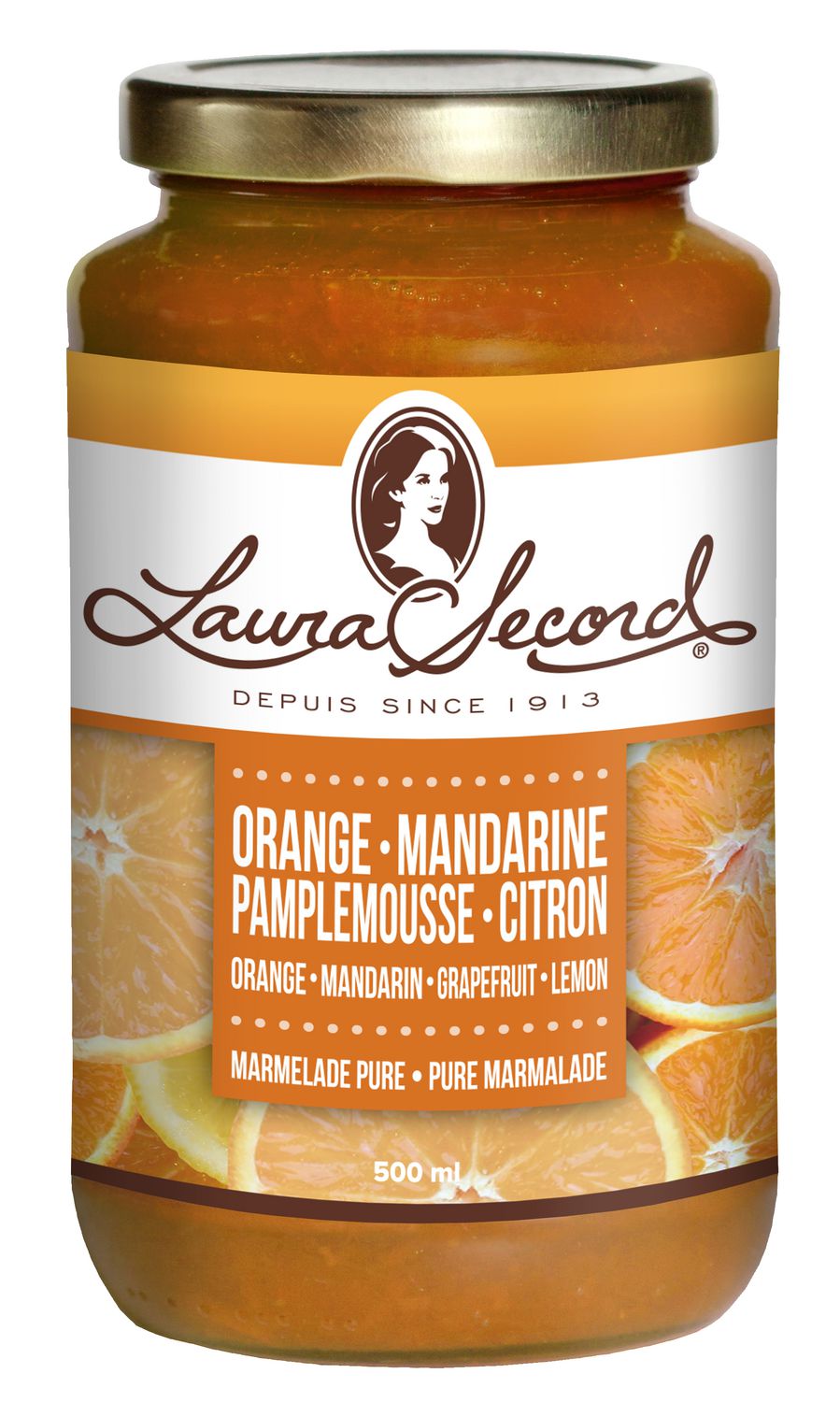 LAURA SECORD PURE MARMALADE ( Orange, Mandarin, Grapefruit, Lemon