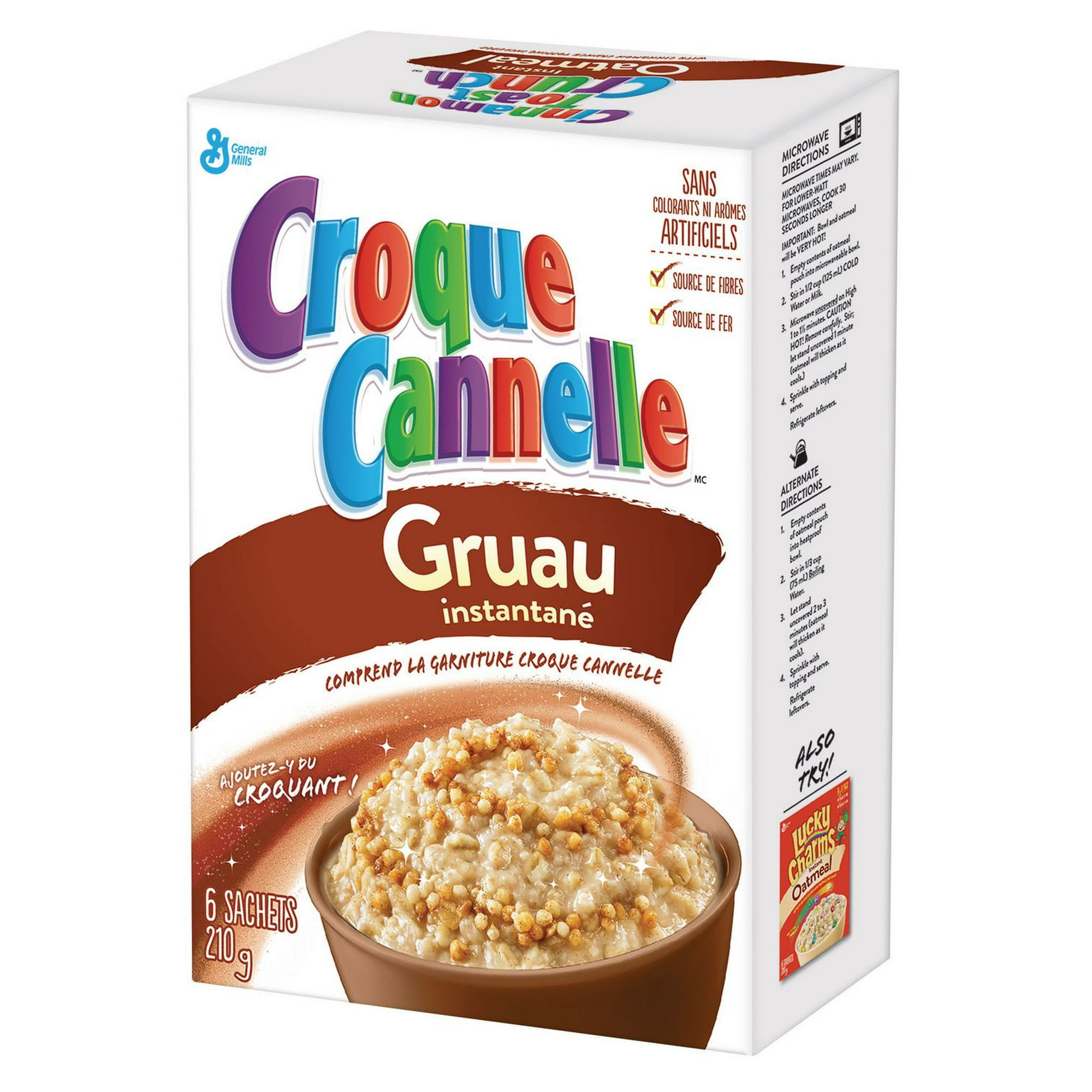 Cinnamon Toast Crunch Instant Oatmeal, 6 ct, 8.8 oz : : Grocery &  Gourmet Food