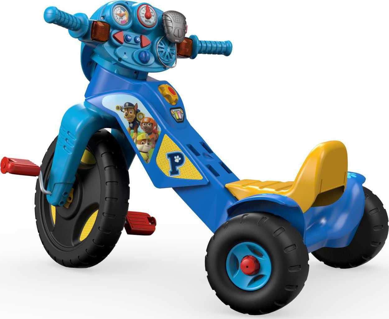 paw patrol lights and sounds trike