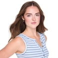 thumbnail image 4 of No Boundaries Women's Henley Tank Top, 4 of 6