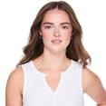 thumbnail image 4 of No Boundaries Women's Henley Tank Top, 4 of 6