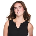 thumbnail image 4 of No Boundaries Women's Henley Tank Top, 4 of 6