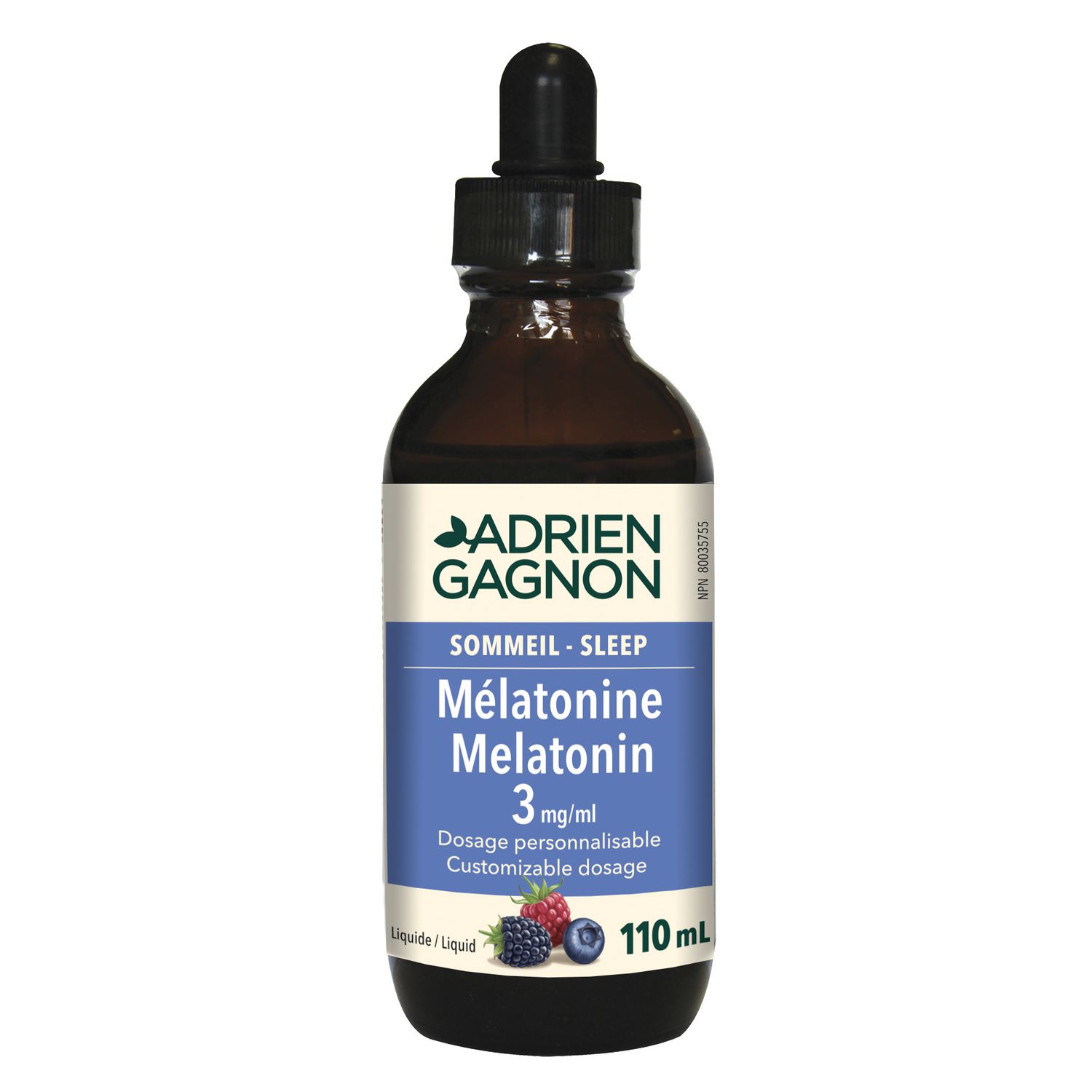 ADRIEN GAGNON MELATONINE 3MG LIQUIDE 110 ML