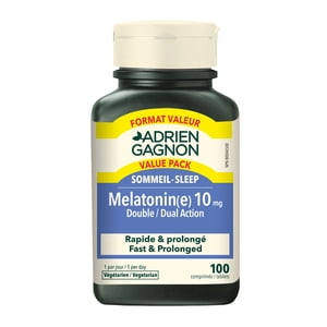 Mélatonine 10MG Double action 100 Tablettes