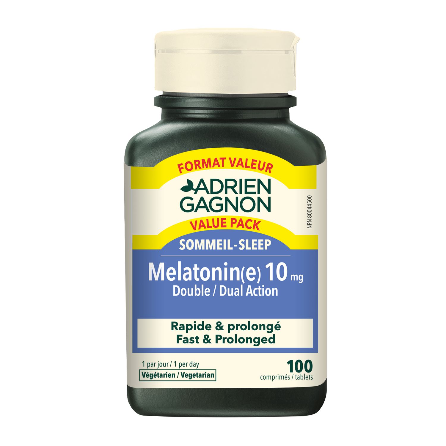 MÉLATONINE 10MG DOUBLE ACTION 100 Comprimés