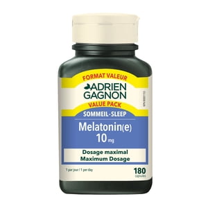 Mélatonine 10 mg Extra-Résistance - Paquet de valeur 180 Capsules