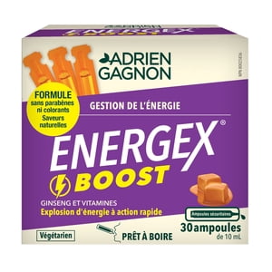 Caramel d'Energex Boost 30 Coups de feu