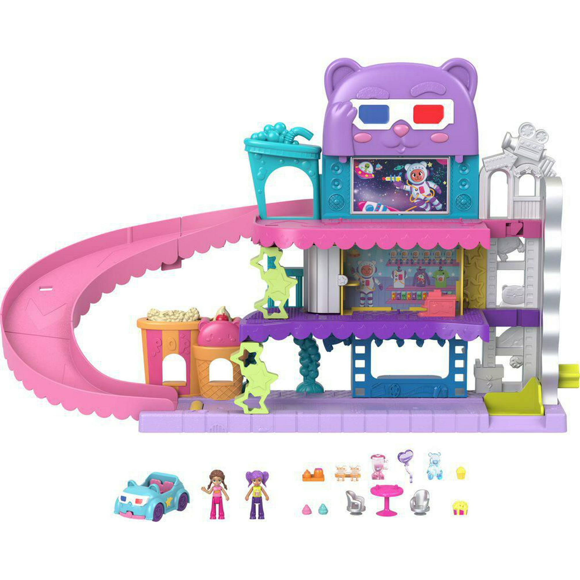 Polly Pocket Pollyville Drive-In Movie Theater 