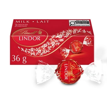 Lindt LINDOR Milk Chocolate Truffles, Count of 3