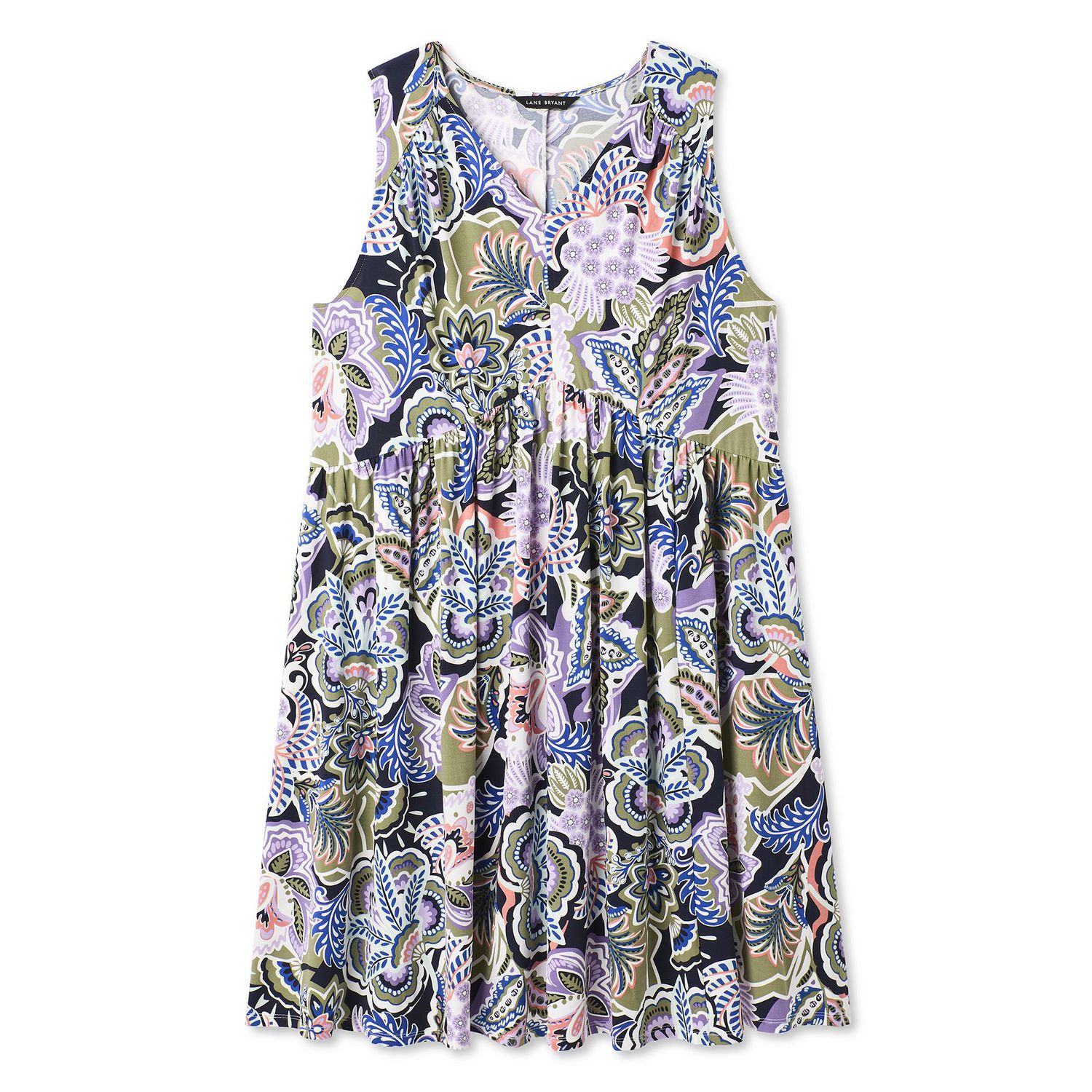 Robe fluide avec encolure en V Lane Bryant Plus pour femmes