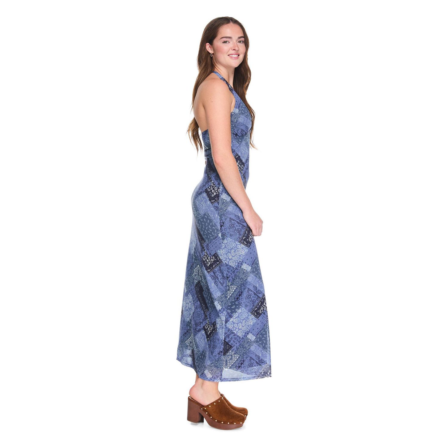 Robe longue à encolure bain-de-soleil Wild Skye pour femmes