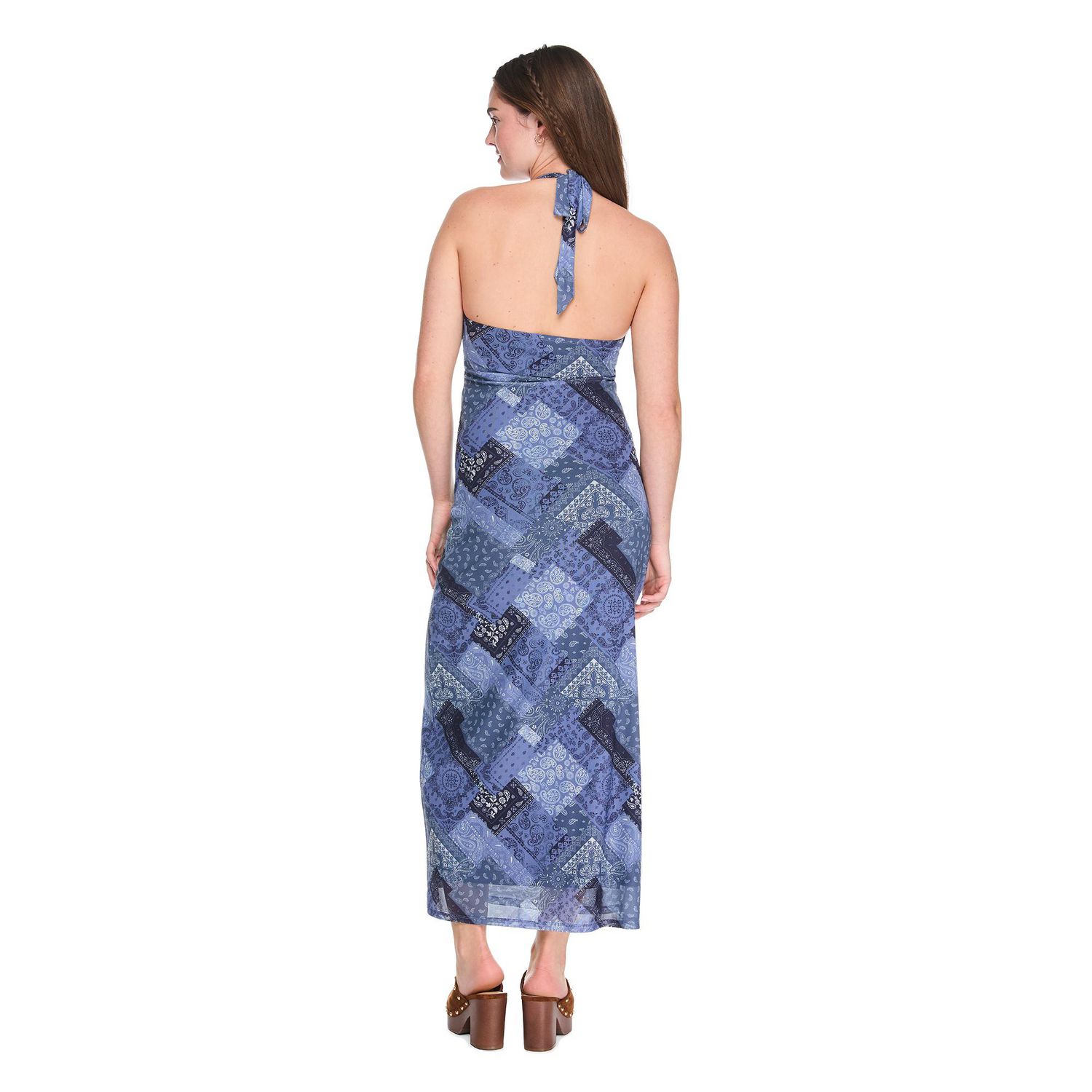 Robe longue à encolure bain-de-soleil Wild Skye pour femmes
