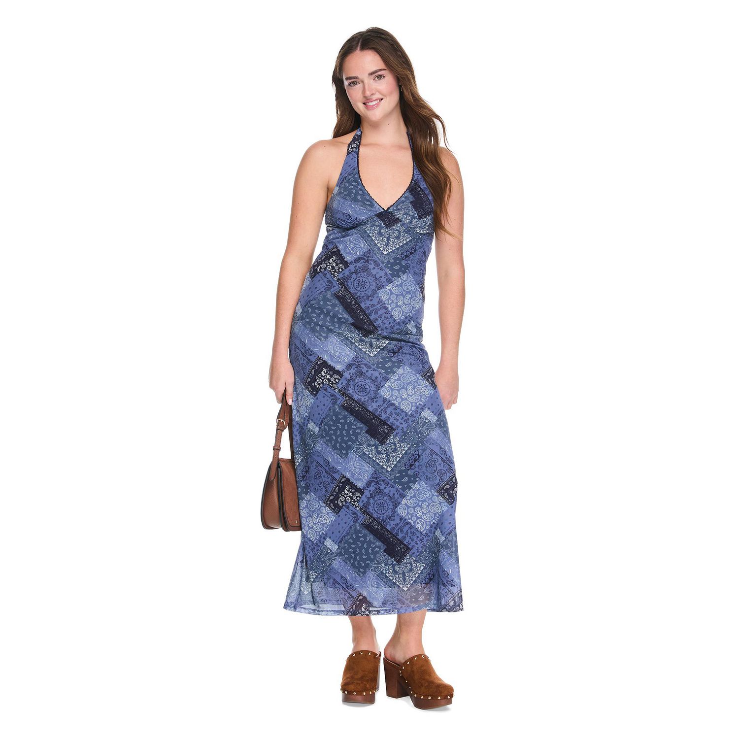 Robe longue à encolure bain-de-soleil Wild Skye pour femmes