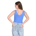 thumbnail image 3 of No Boundaries Women's Deep V-Neck Bodysuit, 3 of 6