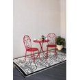 thumbnail image 3 of Mainstays 3-Piece Steel Bistro Set - Red, 3 of 5