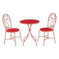 thumbnail image 4 of Mainstays 3-Piece Steel Bistro Set - Red, 4 of 5