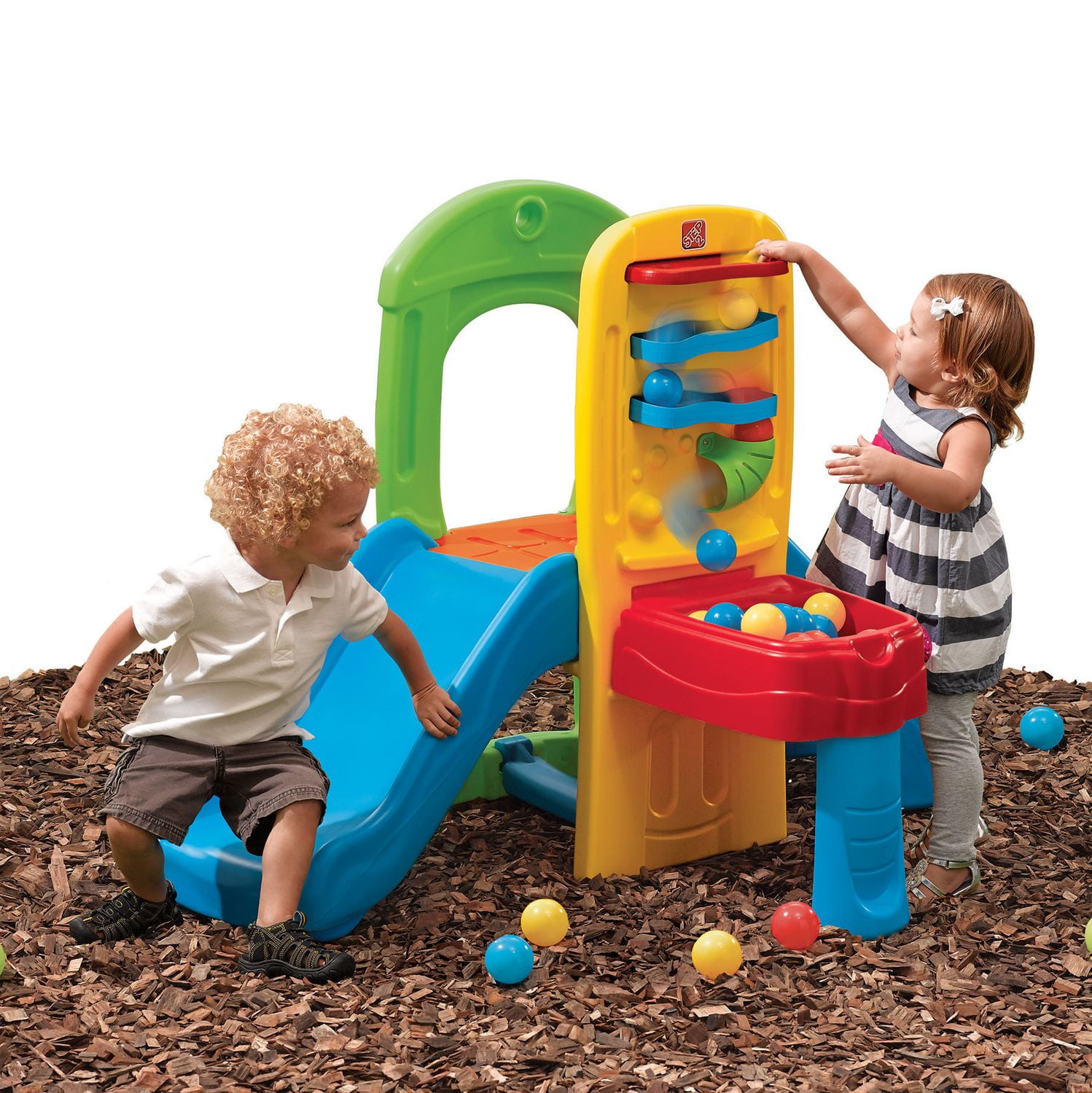 step2 play ball fun climber with slide for toddlers