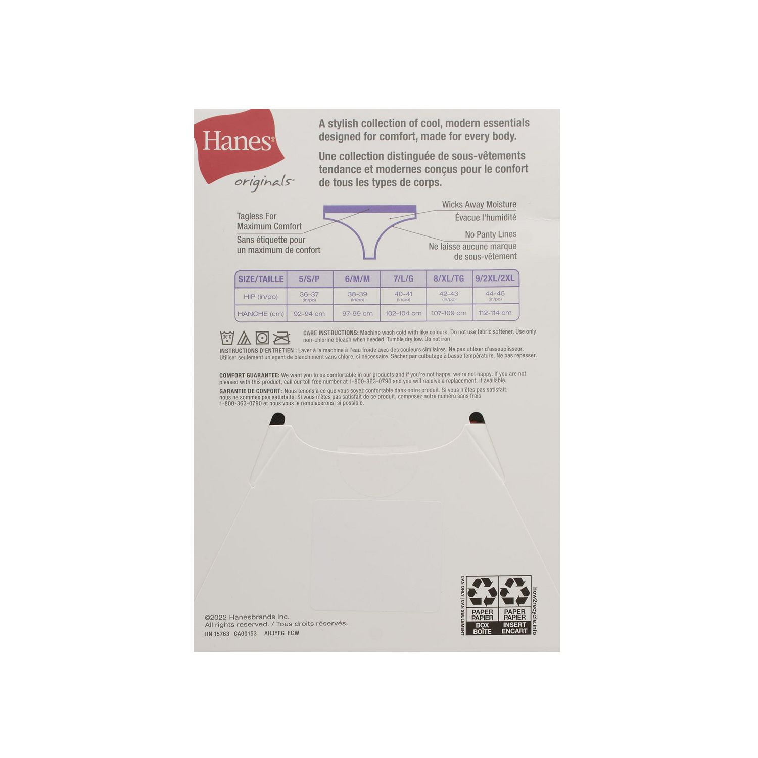 Hanes Originals tangas extensibles pour femmes, paquet de 4