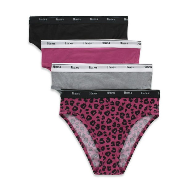 Hanes Boyshorts 5-Pack Girls Underwear Originals Comfort Flex Pink &  Assorted