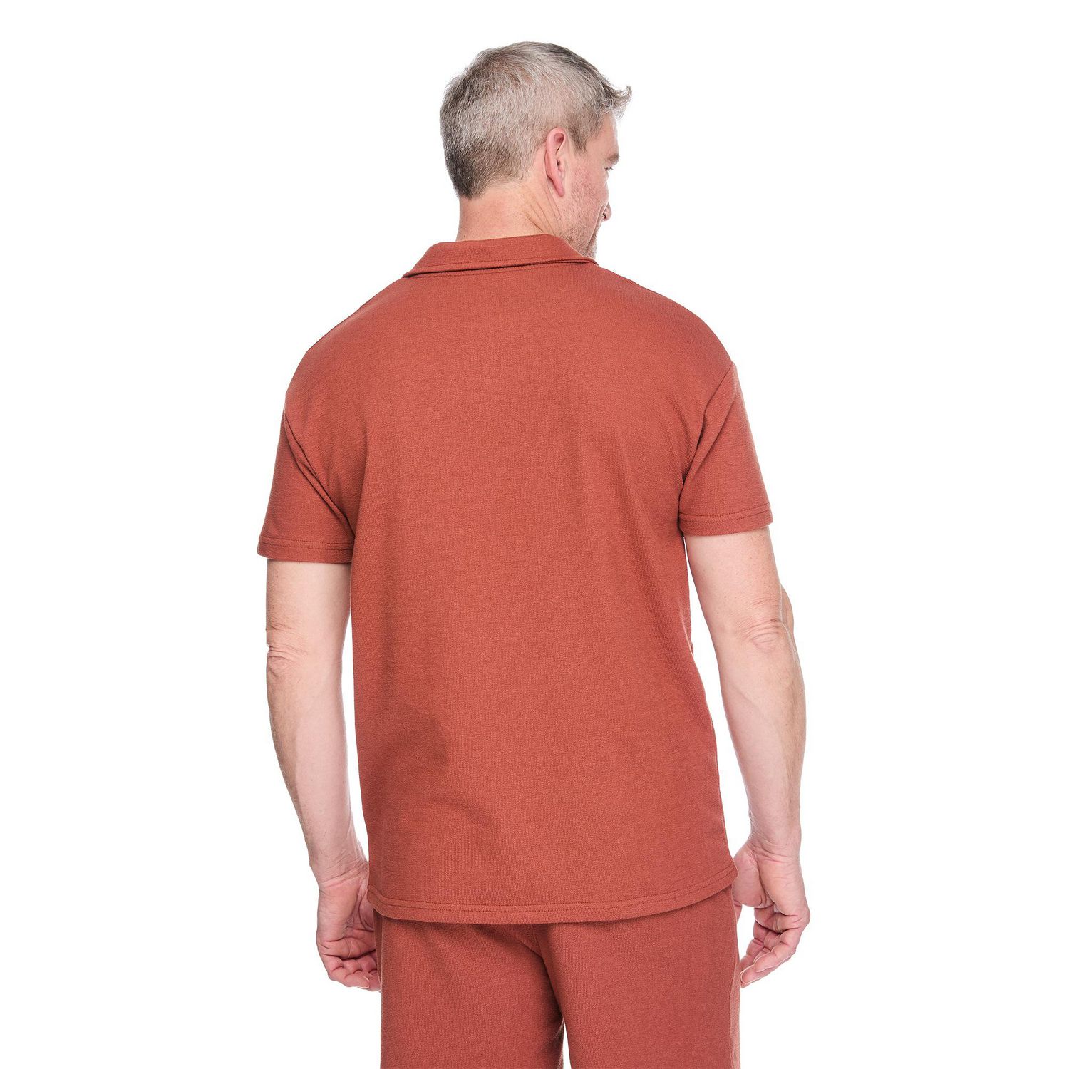 Polo à col Johnny texturé George pour hommes