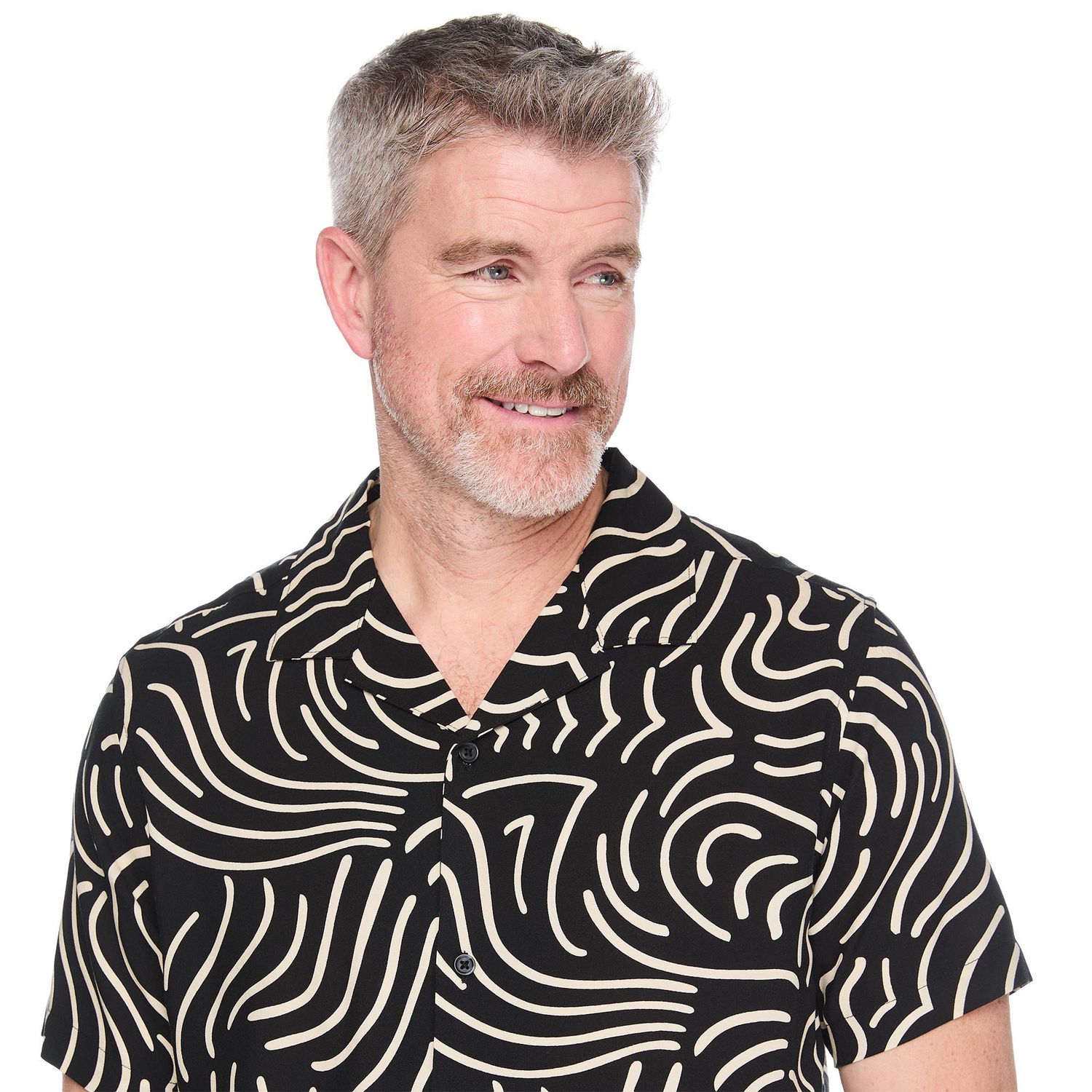 George Men's Printed Resort Shirt
