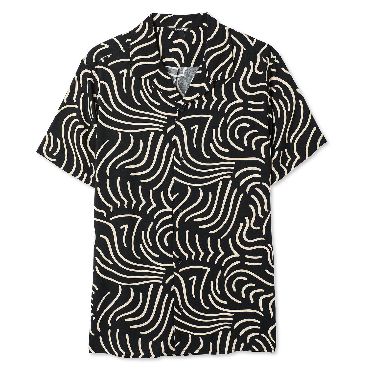 George Men's Printed Resort Shirt