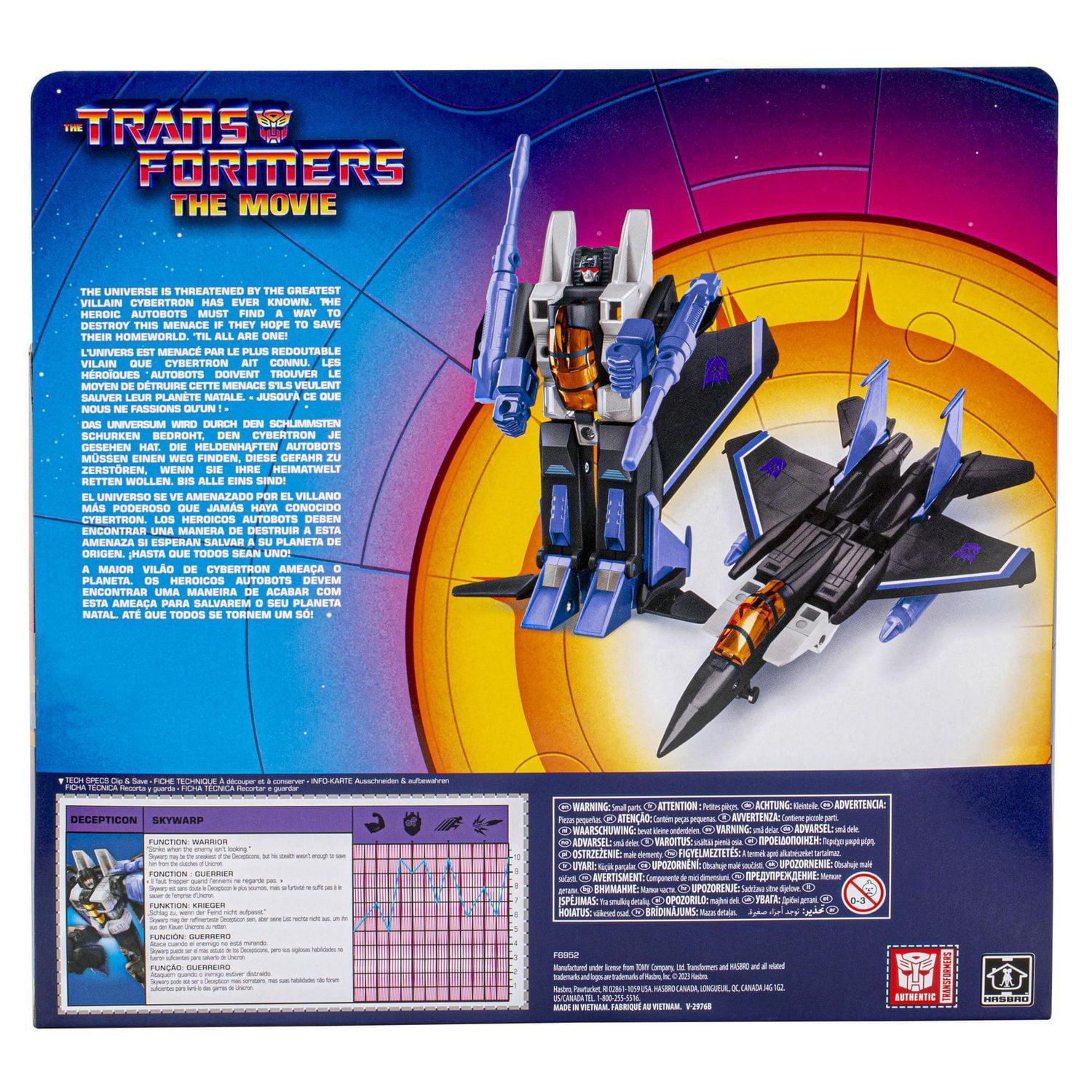 Transformers Toys Retro The Transformers The Movie G1 Skywarp Toy