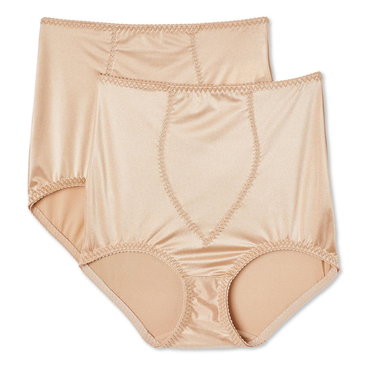 George Women's Light Control Brief with Panel 2-Pack, Sizes M-2XL