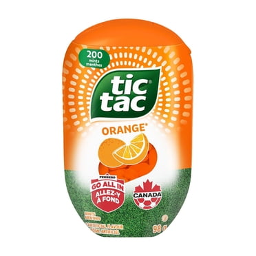 TIC TAC Mints, Orange, Mint Candy, 200 Pills, 98 g