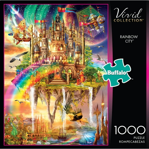 Buffalo Games Vivid Collection Le puzzle Rainbow City en 1000 pièces
