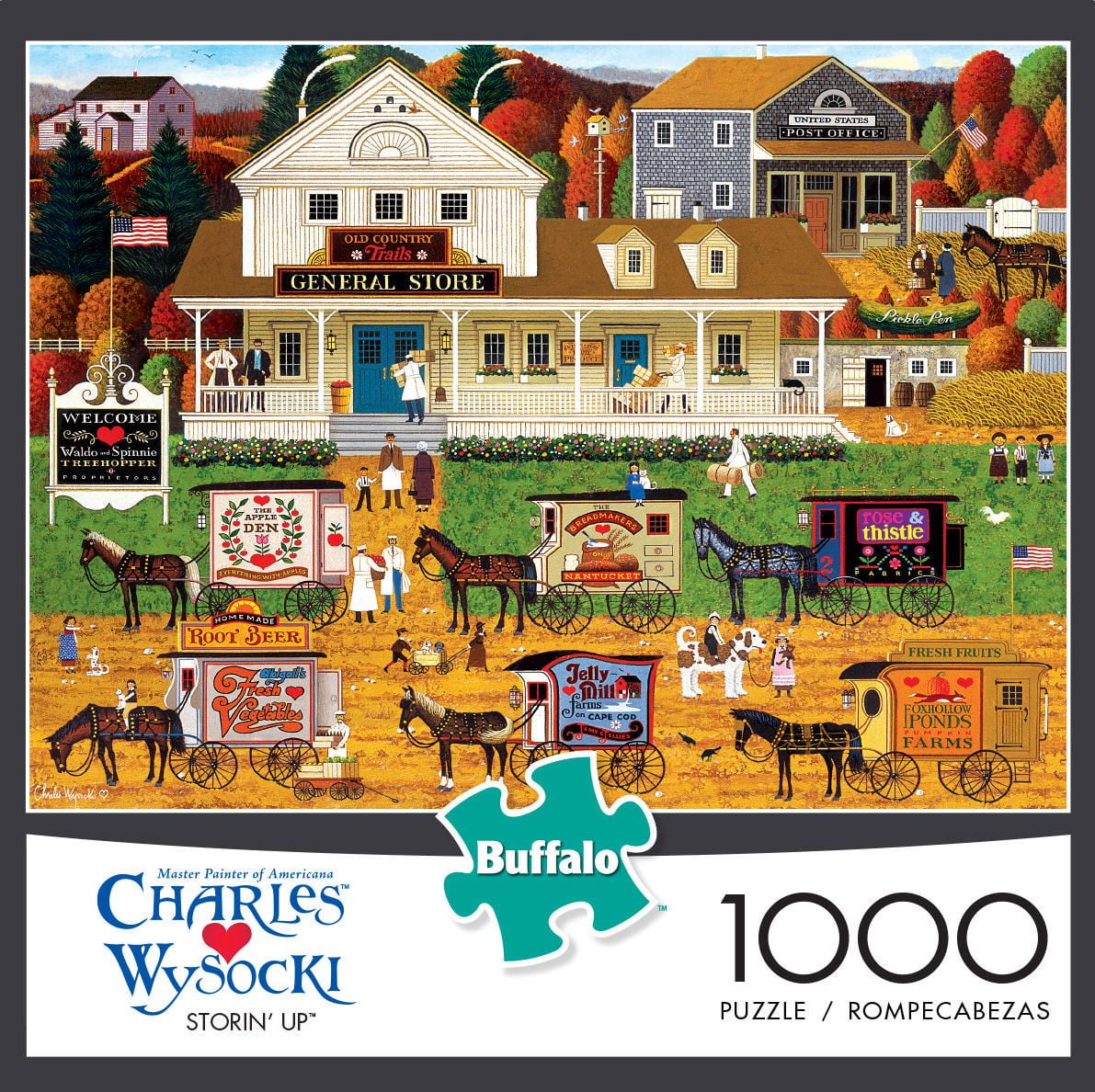 Buffalo Games Charles Wysocki Storin' Up 1000 Piece Jigsaw Puzzle
