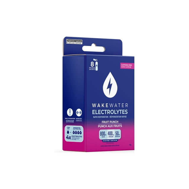 WakeWater Electrolytes Rapid Rehydration - Fruit Punch