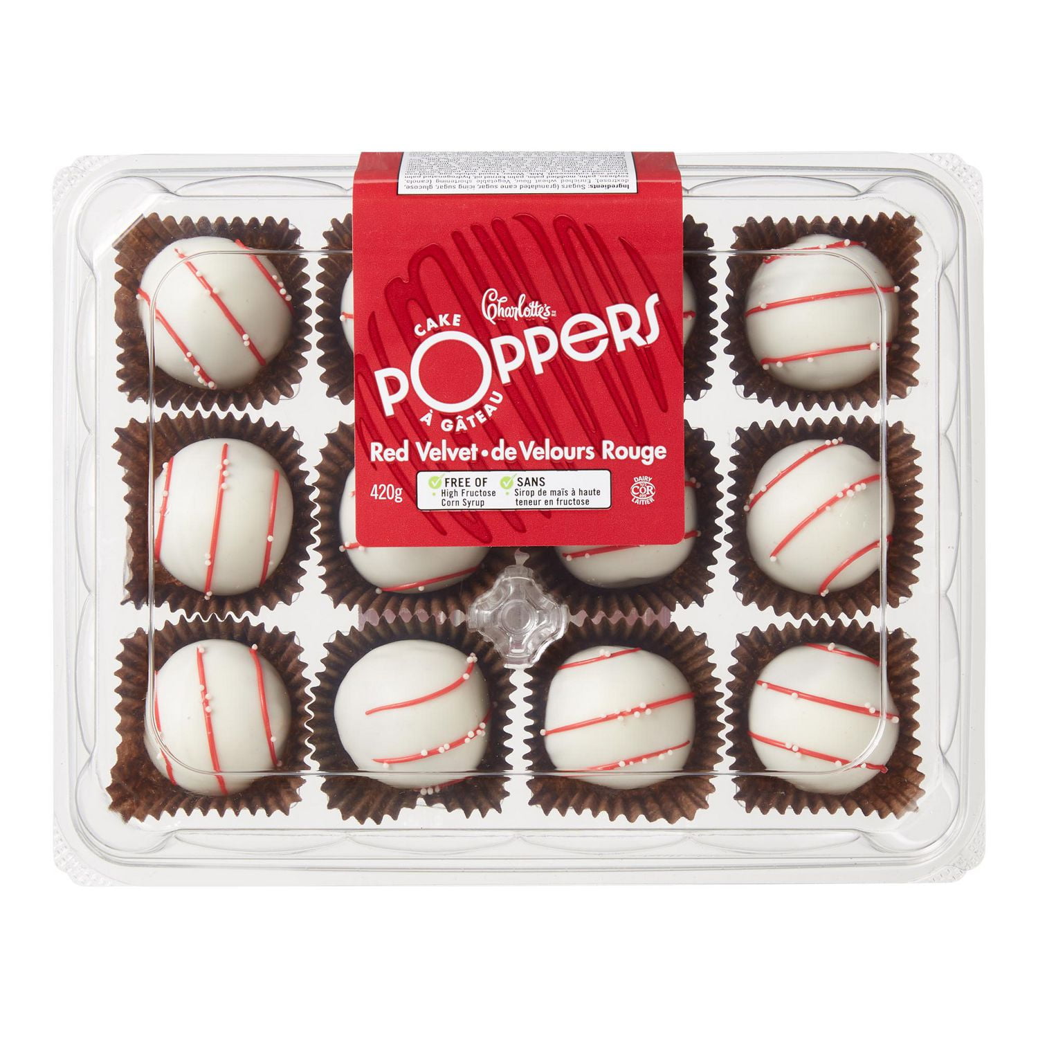 Charlotte’s Red Velvet Cake Poppers, 12 pieces, 420 g total