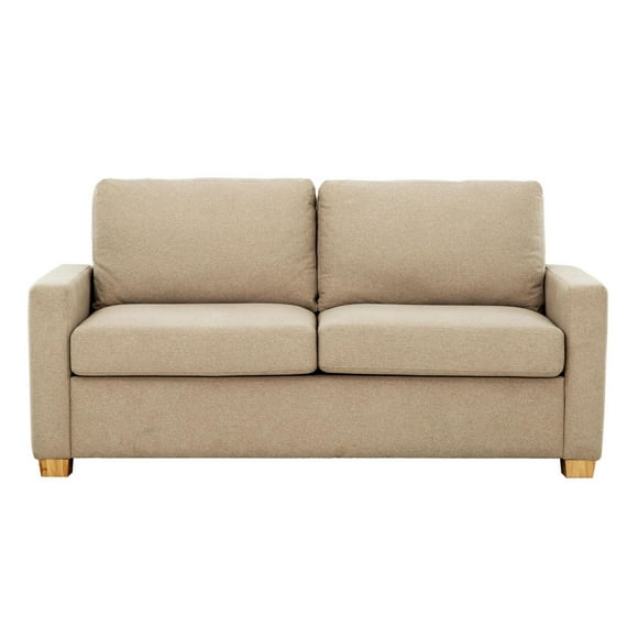 Reign Sofa-lit de 73 po en beige, taille condo pleine