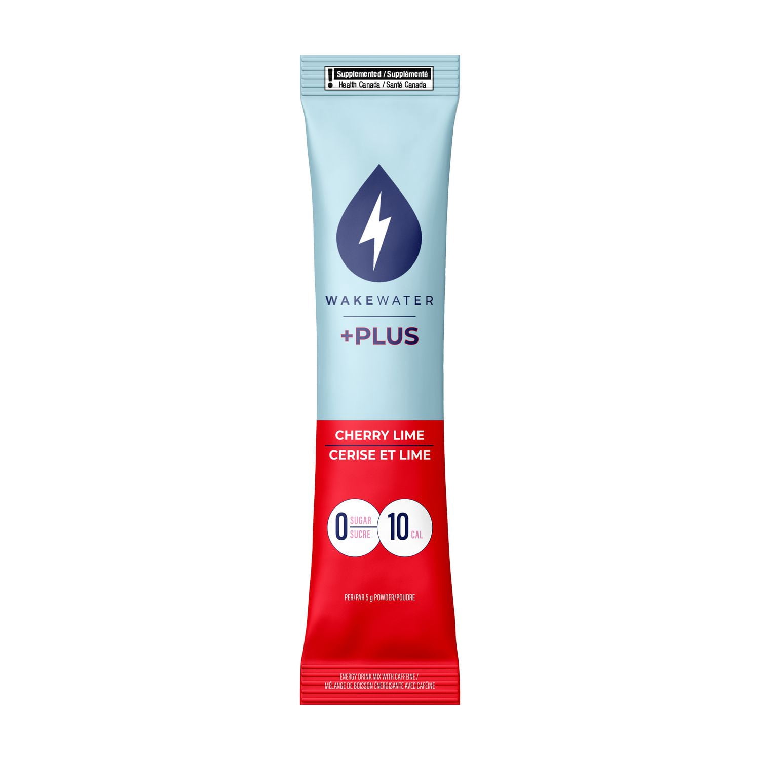 WakeWater +PLUS Energy & Electrolyte Drink Mix - Cherry Lime
