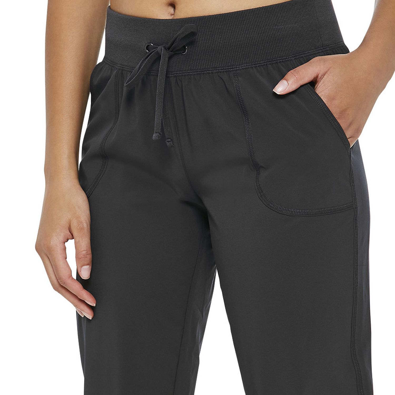 Athletic Work Women's Black Body/Cuerpo Waistband/Cuff Athletic Pants Size  14W