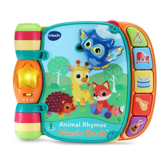 VTech Animal Rhymes Music Book™ - English Version, 3+ Months