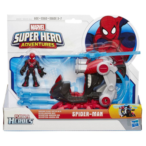 Playskool Heroes Marvel Super Hero Adventures - Hélico arachno avec Spider-Man